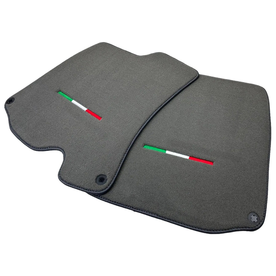 Gray Floor Mats For Ferrari Portofino (2018-2023) Italian Edition - AutoWin
