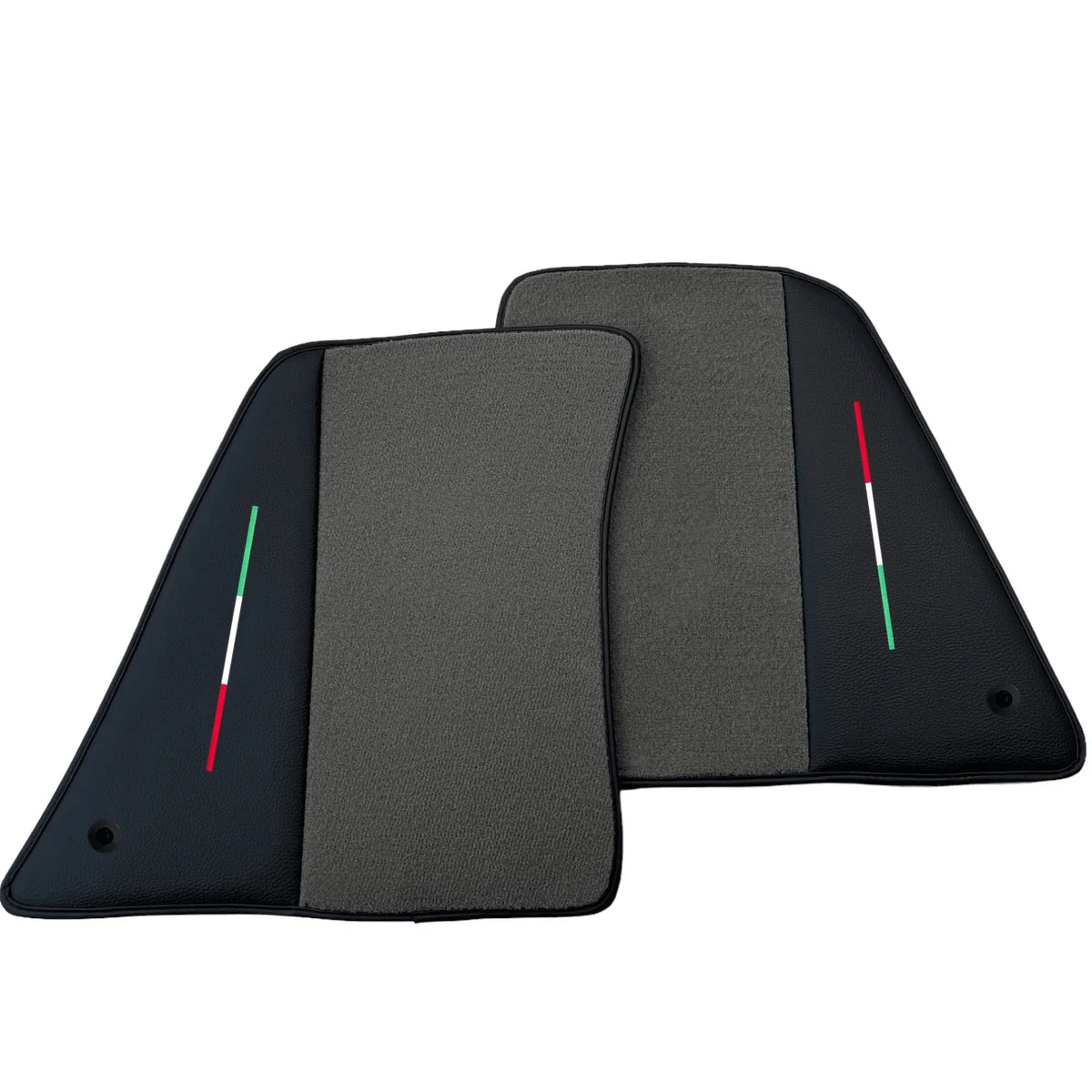 Gray Floor Mats for Ferrari SF90 Stradale (2019-2024) with Leather - AutoWin