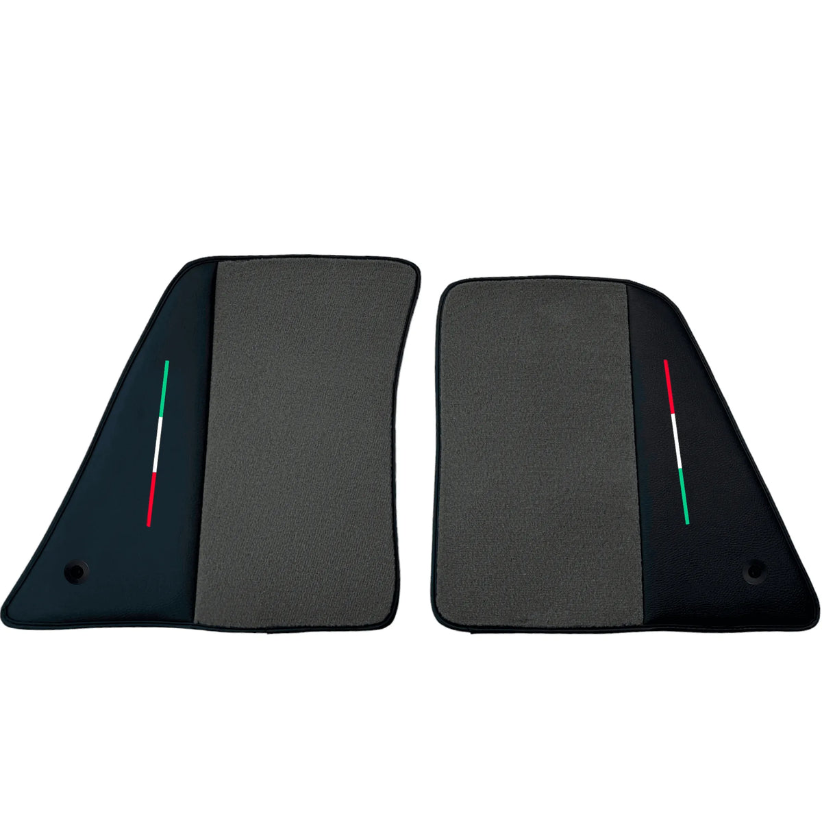 Gray Floor Mats for Ferrari SF90 Stradale (2019-2024) with Leather - AutoWin