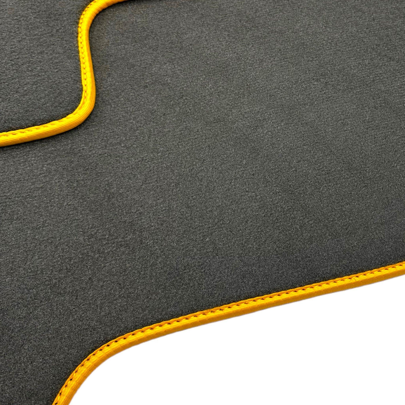 Gray Floor Mats for Lamborghini Huracan EVO (2014-2023) with Yellow Trim - AutoWin
