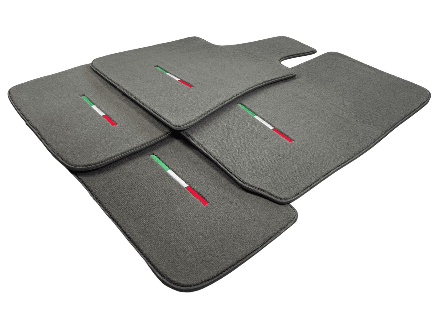 Gray Floor Mats For Maserati Coupé (2001-2007) Italy Edition - AutoWin