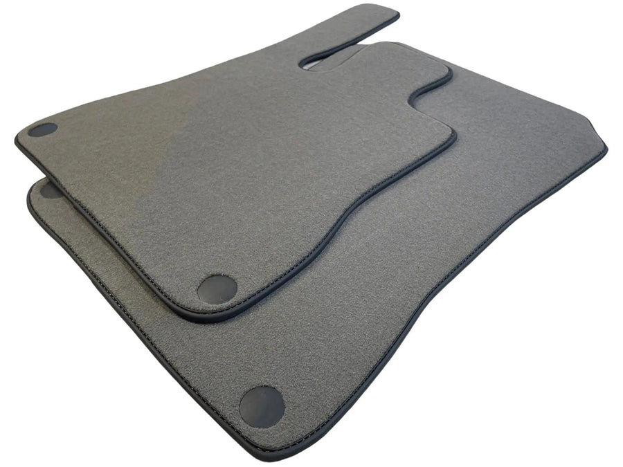 Gray Floor Mats For Mercedes-Benz SLK R170 (2000-2004) Black Trim - AutoWin