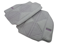 Gray Leather Floor Mats For Ferrari 488 Pista Spider (2019-2021) ER56 Design