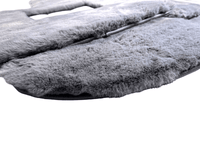 Gray Sheepskin Floor Mats For Bentley Continental GTC (2006–2011) Er56 Design - AutoWin