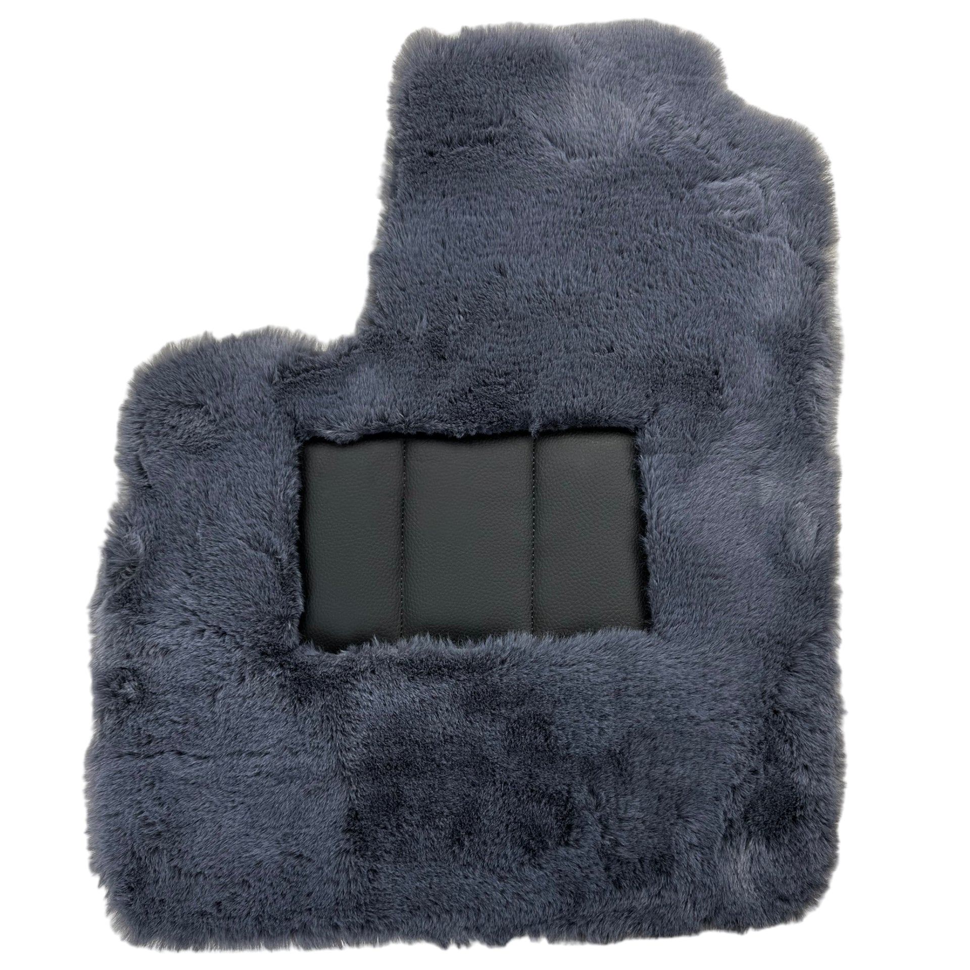 Gray Sheepskin Floor Mats For Bentley Continental GTC (2018-2023) ER56 Design - AutoWin
