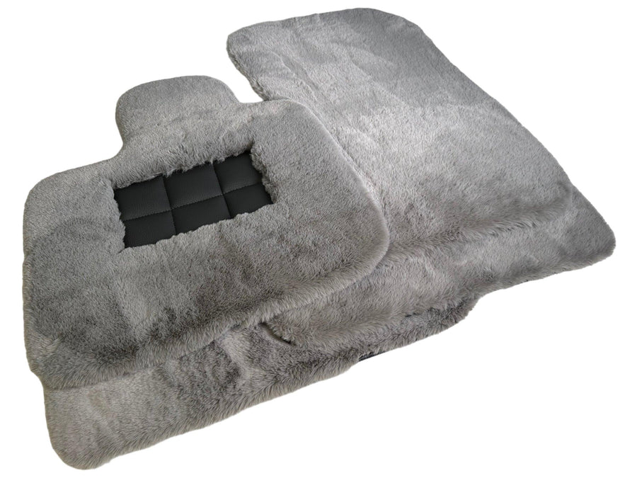 Gray Sheepskin Floor Mats For Rolls Royce Spectre (2023-2024) Er56 Design Brand - AutoWin