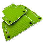 Green Leather Floor Mats for Lamborghini Urus (2018-2024) ER56 Design - AutoWin