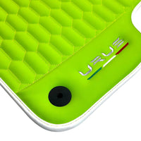 Green Leather Floor Mats for Lamborghini Urus (2018-2024) ER56 Design - AutoWin