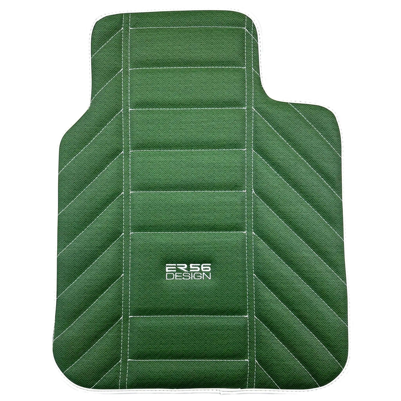 Green Leather Floor Mats For Rolls Royce Black Badge Dawn Rr6 2016-2023 - AutoWin
