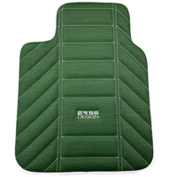 Green Leather Floor Mats For Rolls Royce Black Badge Ghost Series I (2010–2020) - AutoWin