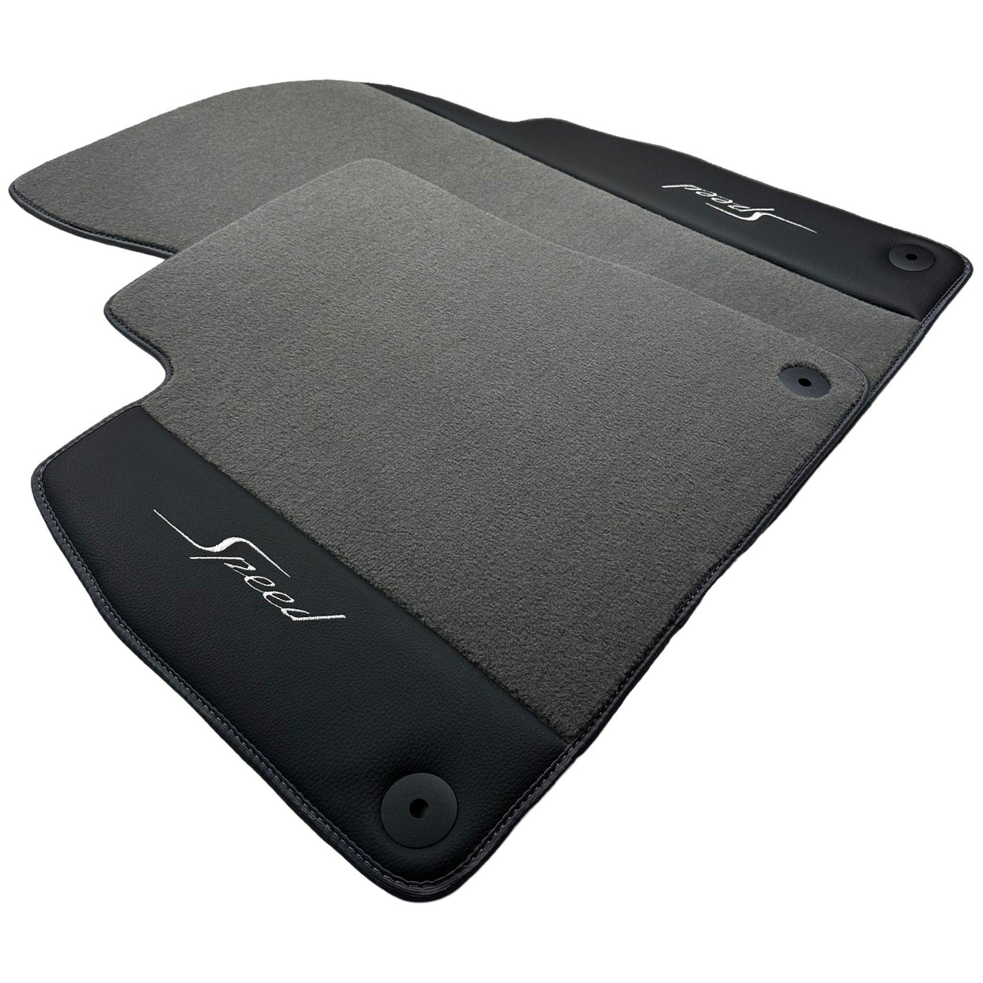 Grey Floor Mats For Bentley Flying Spur (2005-2013) with Leather - AutoWin