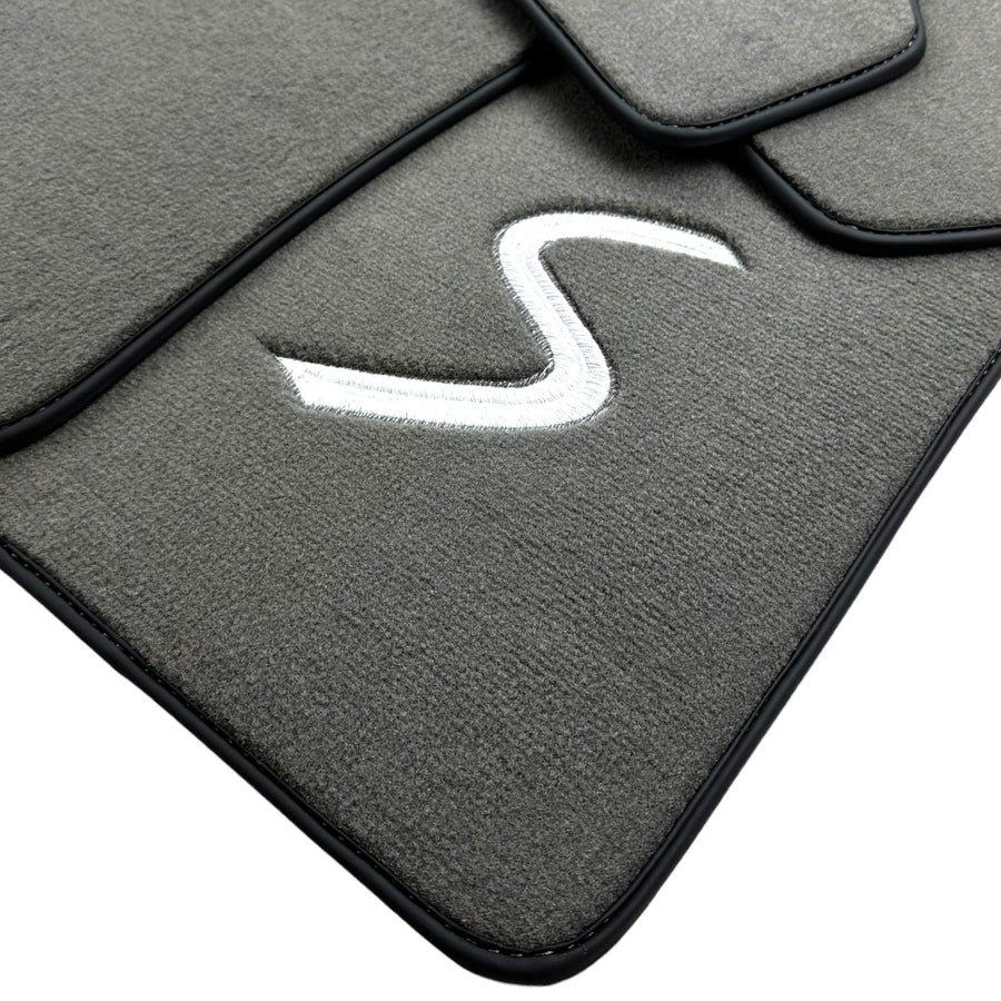 Grey Floor Mats for Mini Cooper / One R53 (2001-2007) Cooper S - AutoWin