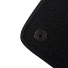 Black Floor Mats for Rolls Royce Shadow (1965-1977) | Purple Leather