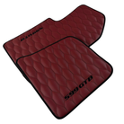 Black Floor Mats for Rolls Royce Shadow (1965-1977) | Purple Leather