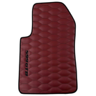 Black Floor Mats for Rolls Royce Shadow (1965-1977) | Purple Leather