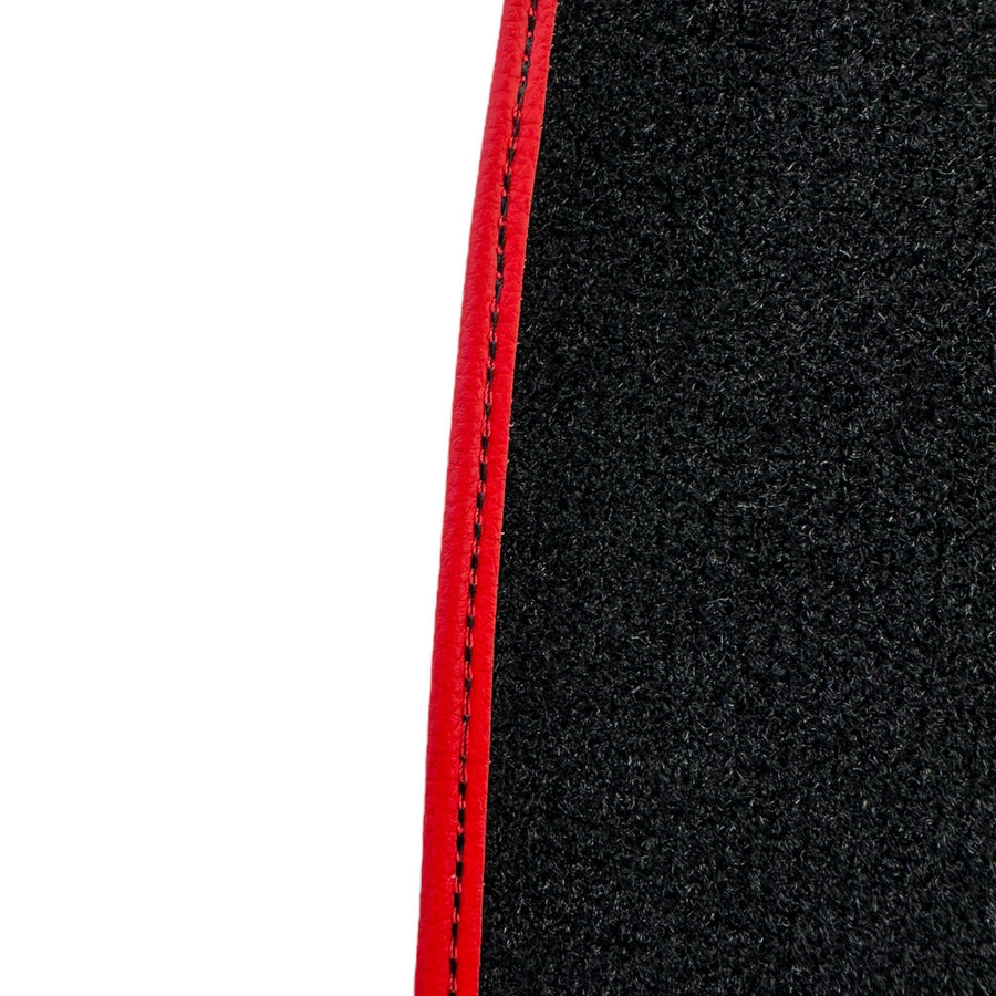 Black Floor Mats For Ferrari F355 1994-1999 With Alcantara Leather - AutoWin