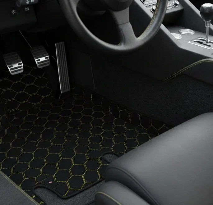 Interior look of floor mats for Lamborghini Countach (1974–1990)