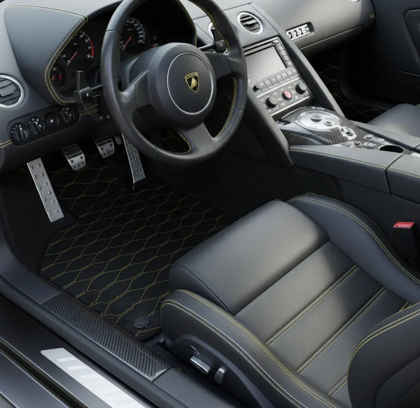 Interior look of floor mats for Lamborghini Murcielago (2001-2010)