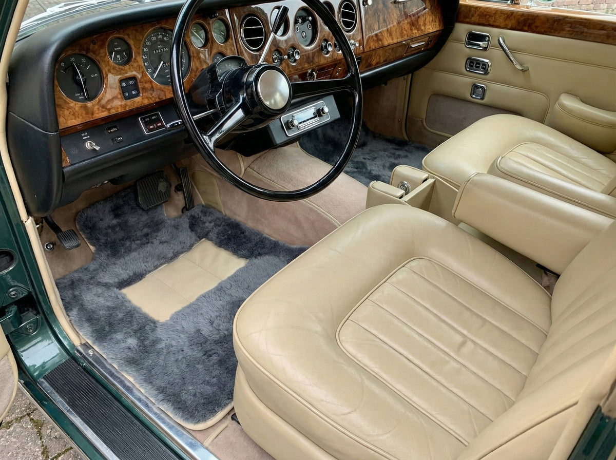 Sheepskin Floor Mats For Rolls Royce Shadow 1965-1977 Er56 Design Brand
