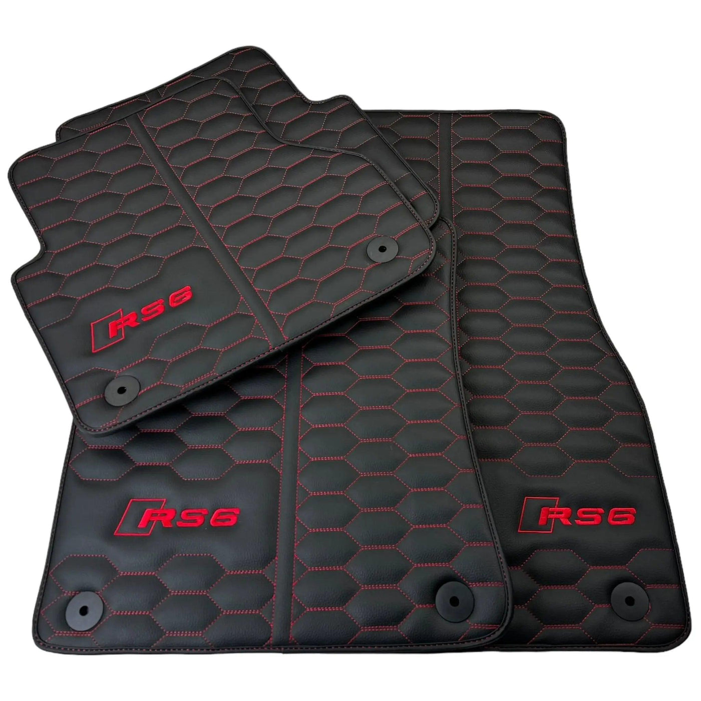 Leather Floor Mats for Audi RS6 - AutoWin