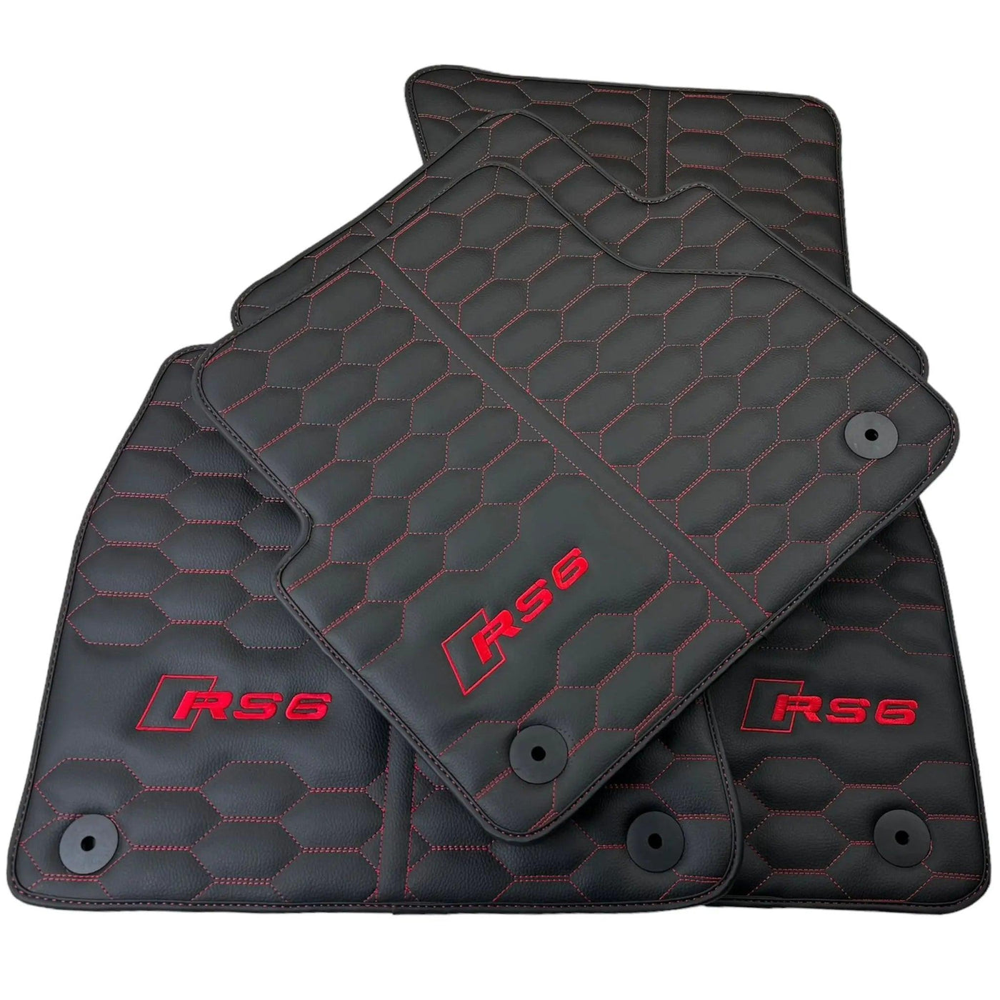 Leather Floor Mats for Audi RS6 - AutoWin