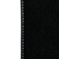 Leather Floor Mats for Ferrari 458 GT2 with White Sewing ER56 Design - AutoWin