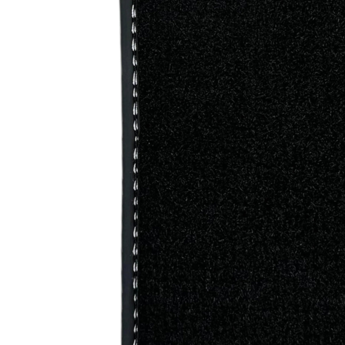 Leather Floor Mats for Ferrari 458 Italia (2009-2015) with White Sewing ER56 Design - AutoWin