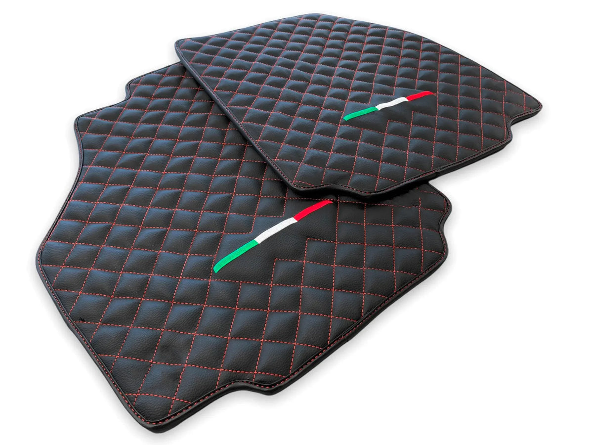 Leather Floor Mats For Ferrari 458 Speciale 2012-2015 Black
