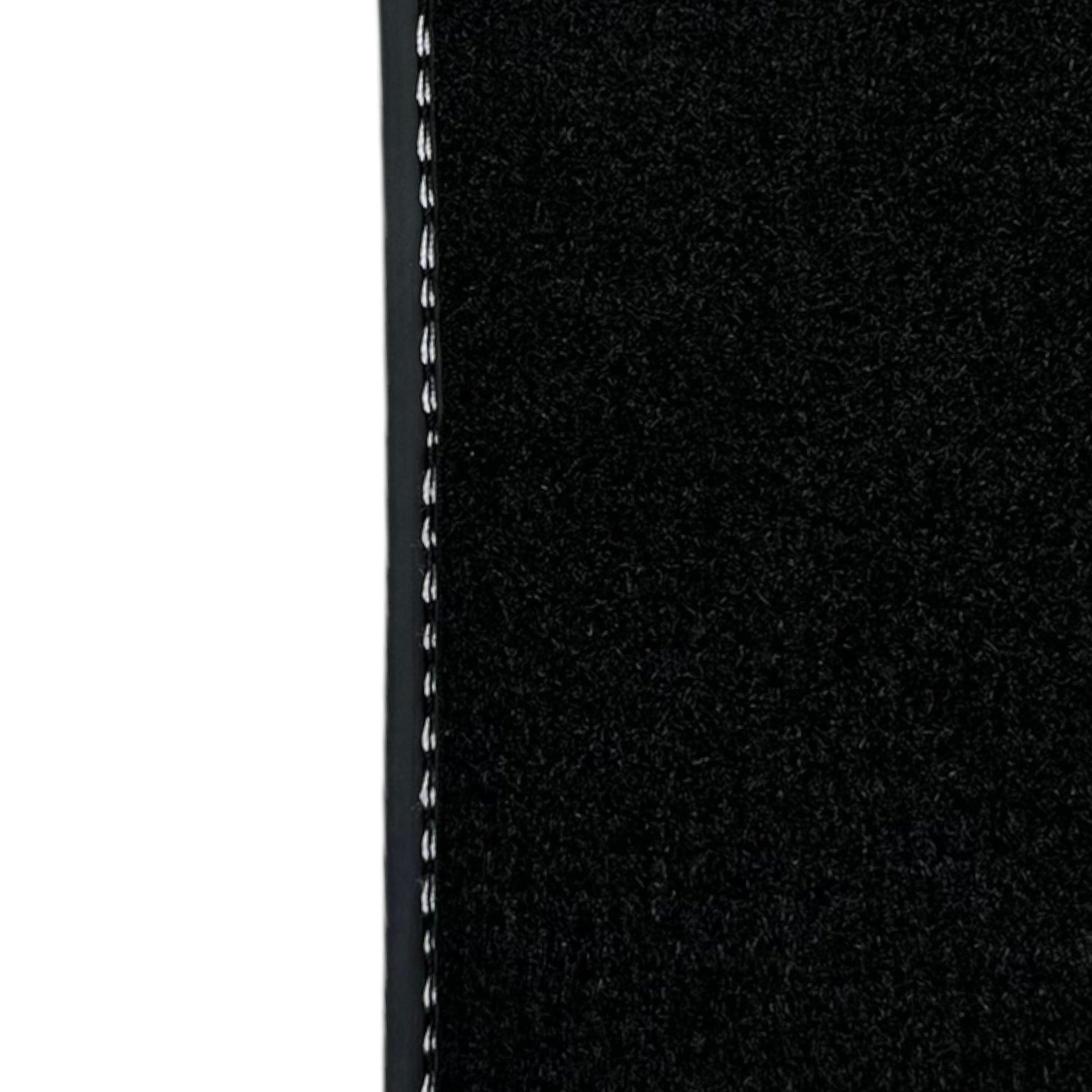 Leather Floor Mats for Ferrari 458 Speciale (2012-2015) with White Sewing ER56 Design - AutoWin