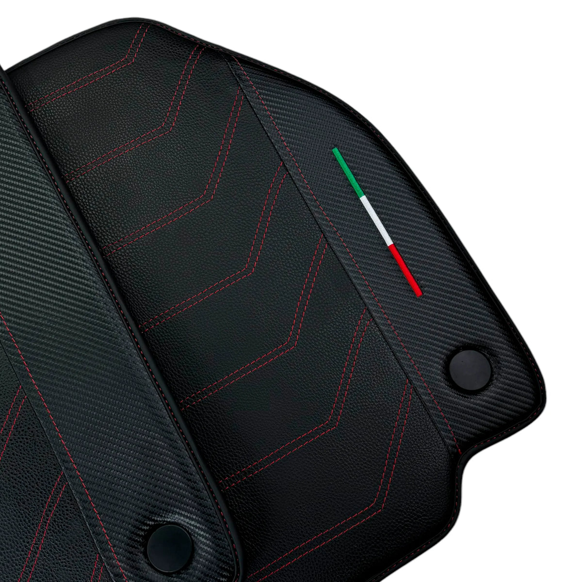 Leather Floor Mats For Ferrari 458 Spider 2012-2015 With Carbon Fiber | Italian Edition