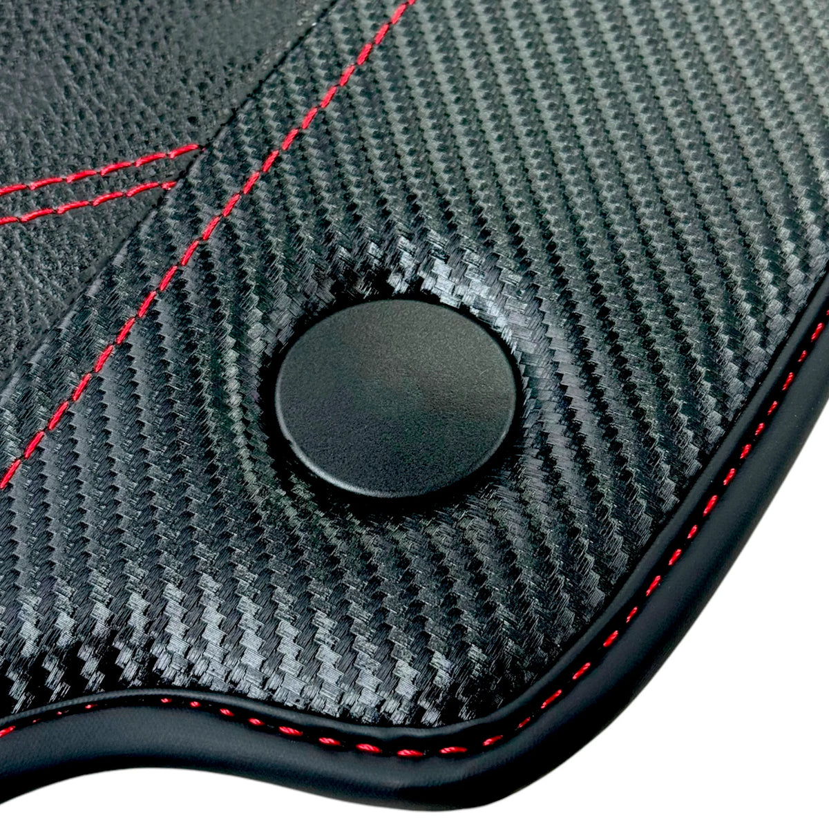 Leather Floor Mats For Ferrari 488 GTB (2016-2022) With Carbon Fiber | Italian Edition