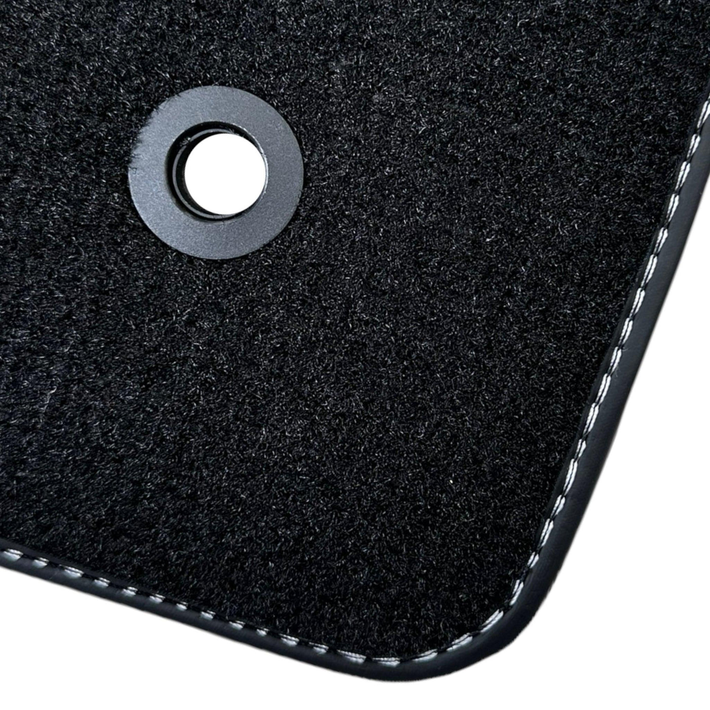 Leather Floor Mats for Ford Mustang GT350 Shelby (2015-2021) with Cobra Sewing - AutoWin