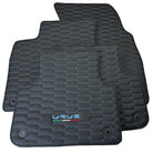 Leather Floor Mats for Lamborghini Urus with Blue Stitching - AutoWin