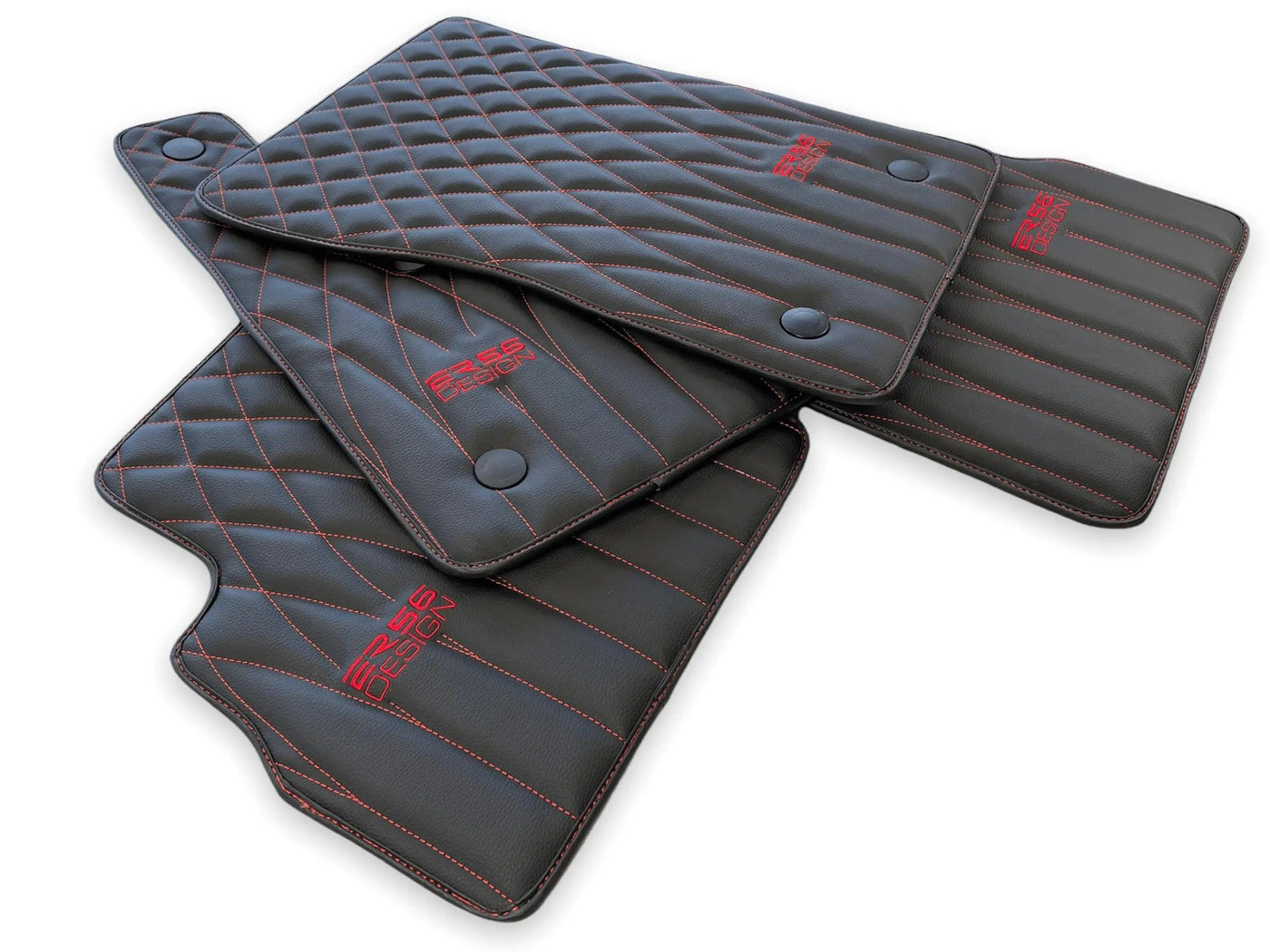 Leather Floor Mats For Mercedes-Benz G Class W461 (1979-2008) ER56 Design - AutoWin