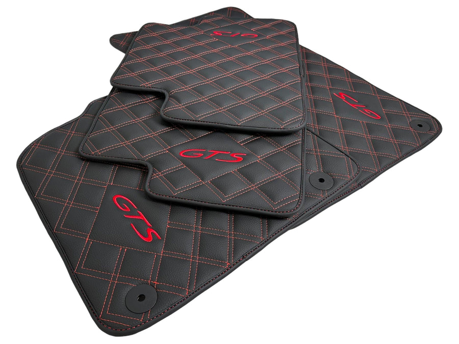 Leather Floor Mats for Porsche Panamera (2017-2023) - AutoWin