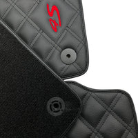 Leather Floor Mats For Porsche Panamera 4S 971 (2017-2023) - AutoWin