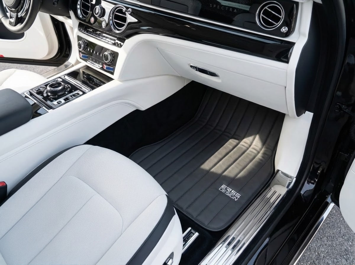 Leather Floor Mats For Rolls Royce Spectre (2023-2024) ER56 Design Brand