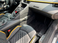 Customizable Black Floor Mats for Lamborghini Aventador With Carbon Fiber Leather