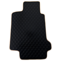 Black Stitched Leather Floor Mats for Maserati GranTurismo (2007-2019) | Beige Trim
