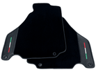 Black Floor Mats For Ferrari 360 Modena 1999-2005 With Carbon Fiber Leather - AutoWin