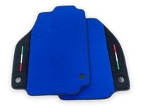 Blue Floor Mats For Ferrari 458 Italia 2009-2015 Alcantara Leather - AutoWin