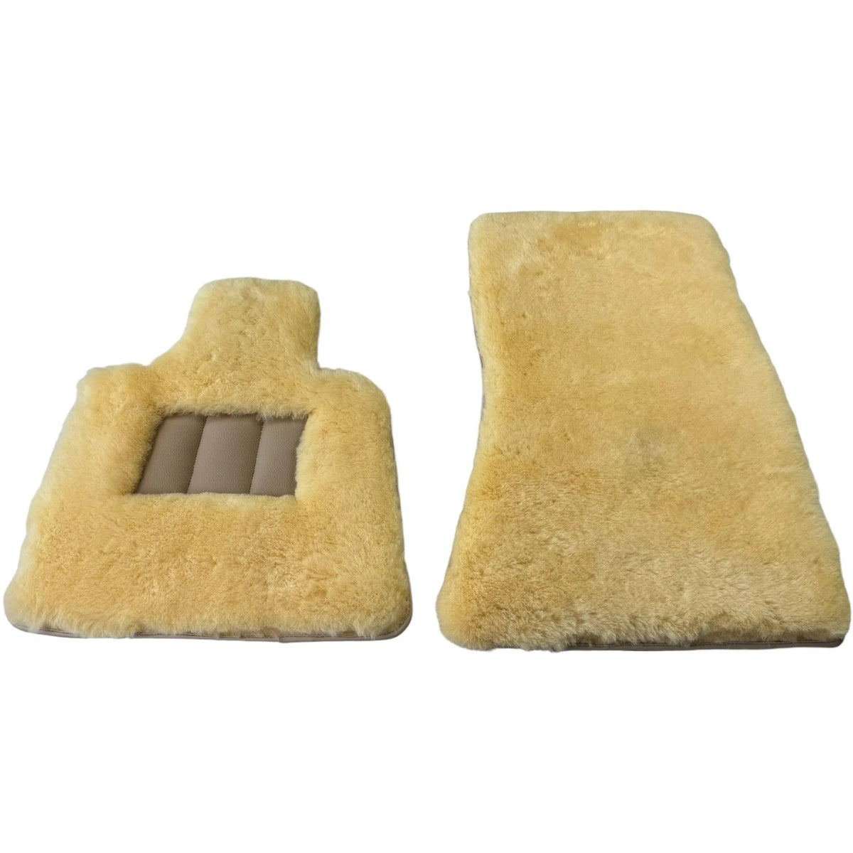 Natural Color Medical Sheepskin Floor Mats for Rolls Royce Ghost Series II (2021-2024) | Relugan