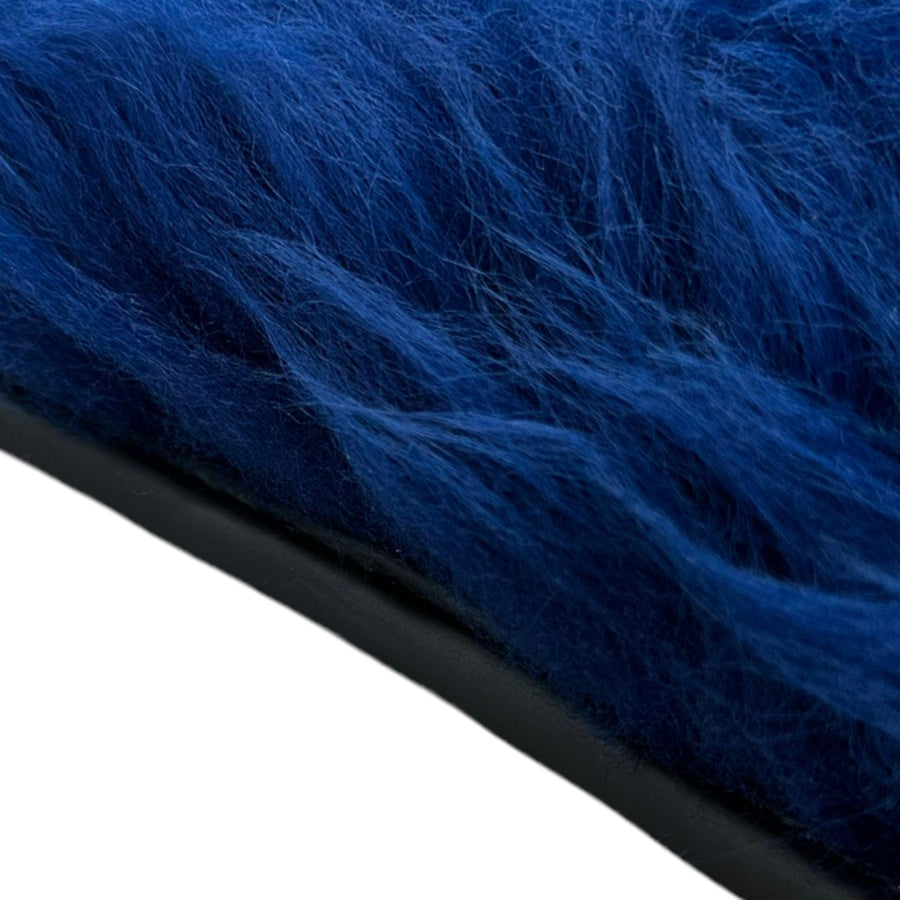 Navy Blue Sheepskin Floor Mats for Rolls Royce Phantom VIII (2017-2024) | ER56 Design - AutoWin
