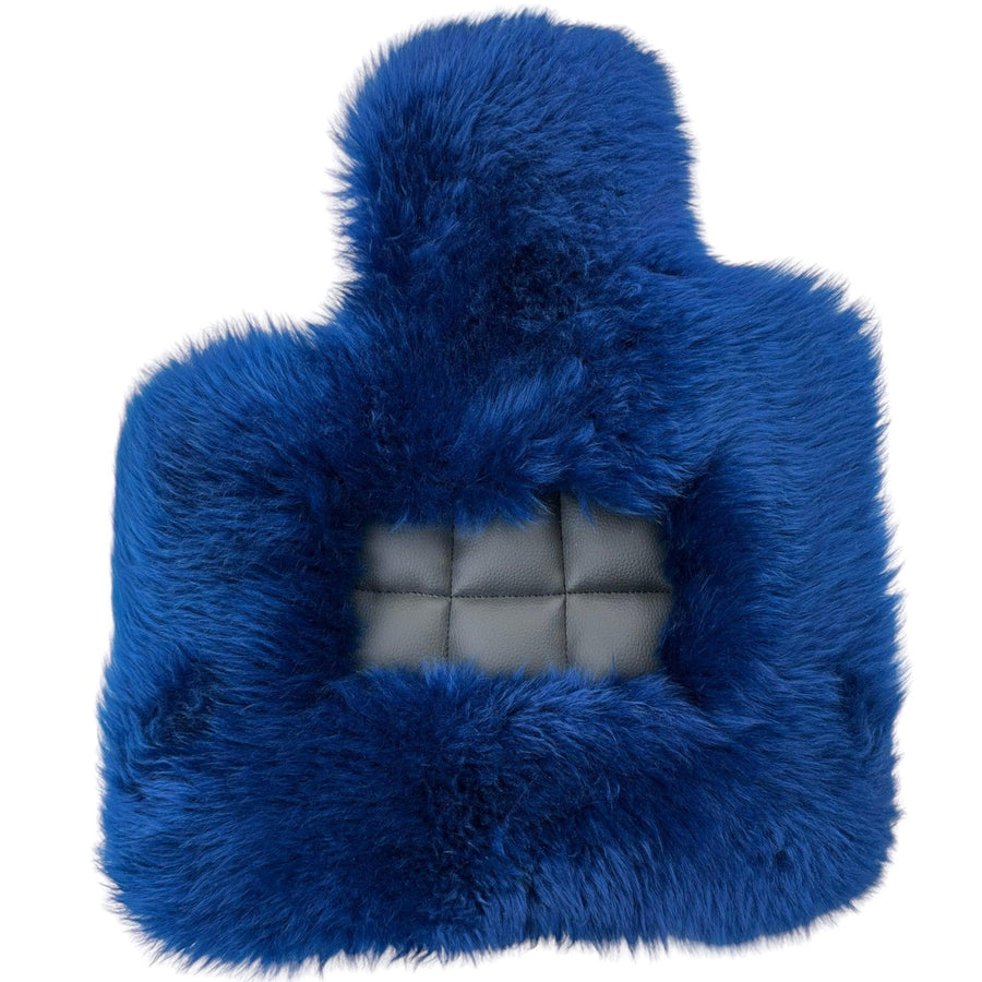 Navy Blue Sheepskin Floor Mats for Rolls Royce Phantom VIII (2017-2024) | ER56 Design - AutoWin
