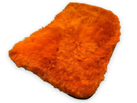 Orange Sheepskin Floor Mats For Bentley Bentayga Er56 Design Brand - AutoWin