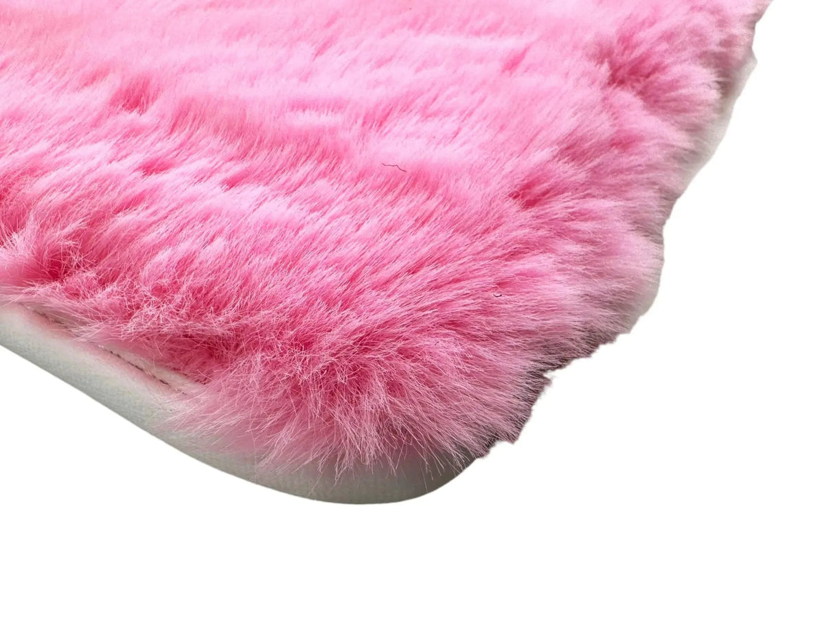 Pink Sheepskin Floor Mats For Rolls Royce Ghost Series II (2021-2024) Er56 Design Brand