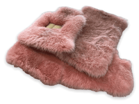 Pink Sheepskin Floor Mats For Rolls Royce Spectre (2023-2024) Design Brand - AutoWin