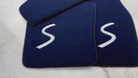 Dark Blue Floor Mats for Mini Cabrio R56 Convertible (2009-2016)
