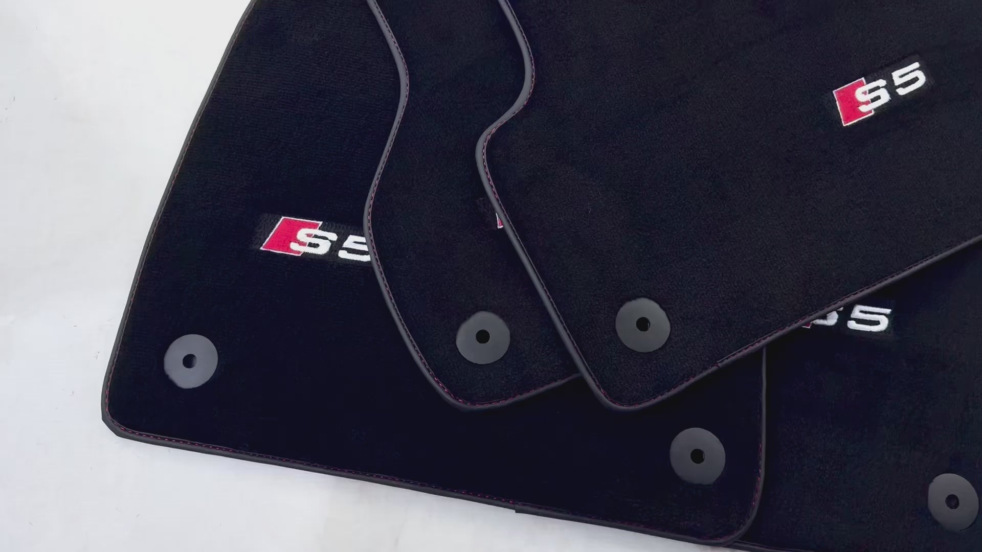 Black Floor Mats for Audi S5 2-door Convertible (2007-2024) - AutoWin