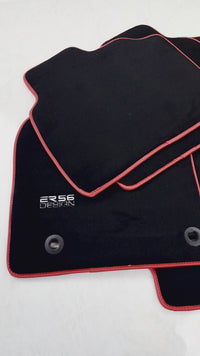 Black Floor Mats for Toyota Camry (2017-2023) ER56 Design